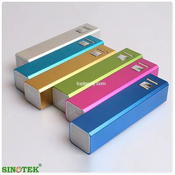 SINOTEK electronic corporate gifts 2600mah cellphone lipstick battery charger