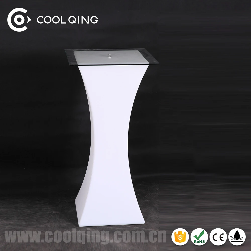 16 color square shape rechargeable portable commercial Bar club party wedding KTV hotel LED Cocktail Table