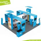 Manufacturing aluminum polyester display pop up modern convention booth