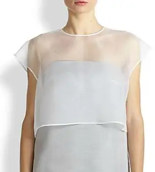 top cropped organza