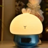 Kids Motion Sensor Plug in Rechargeable Night Light Lamp Clock for Girls