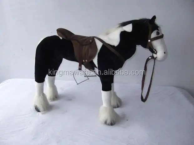 stuffed riding horse