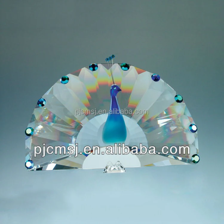 Crystal Peacock Figurines for desk decoration 2016