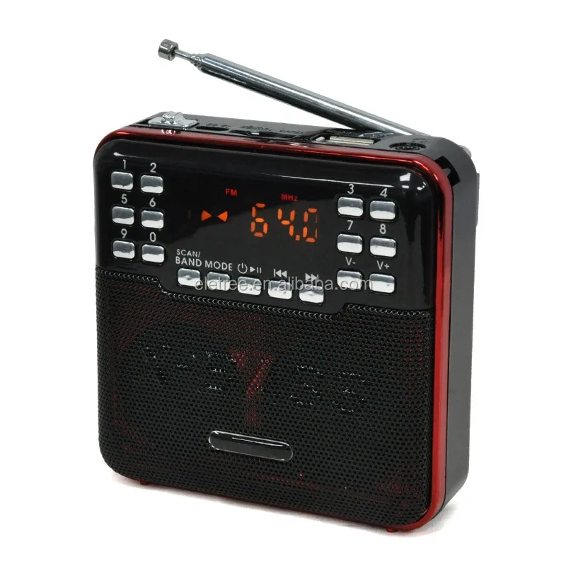 Eletree in stock Portable outdoor USB TF card music playing portable fm radio speaker with digital LED display, Blue/red/silver
Eletree in stock Portable outdoor USB TF card music playing portable fm radio speaker with digital LED display, Blue/red/silver