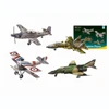 3D DIY paper Jigsaw Puzzle craft toy,4 Plane Fighter Series,model assemble(F-4,Nieuport 17 P-51D Mustang,Sukhoi 37)