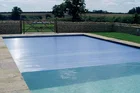 clear blue custom made plastic swimming pool cover popular in Europea