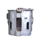 automatic tilting reducer control aluminum shell 1ton scrap stainless steel melting furnace