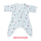 MuslinTree new design white crane patten newborn wear romper baby romper set