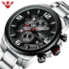 NIBOSI big Dial luxury watch brand creative business quartz bracelet Stainless steel sports watch men watch Male