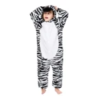 Wholesale kids pajamas costume zebra flannel onesie pajamas kigurumi unicorn pajamas