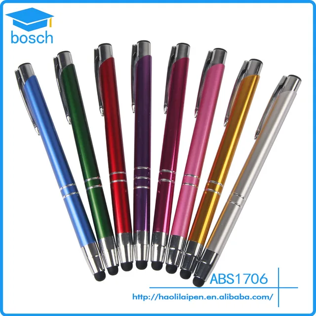 metal ball pen with stylus end advertising ballpoint pen