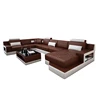 Portugal Sectional Cushion Leather Covers Sofa