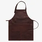 Dark Brown Color Durable Leather Work Apron leather welding apron