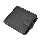 Snap-fastener Wallet Men-Genuine Leather Wallet Bifold Stylish Cool Wallet for Man