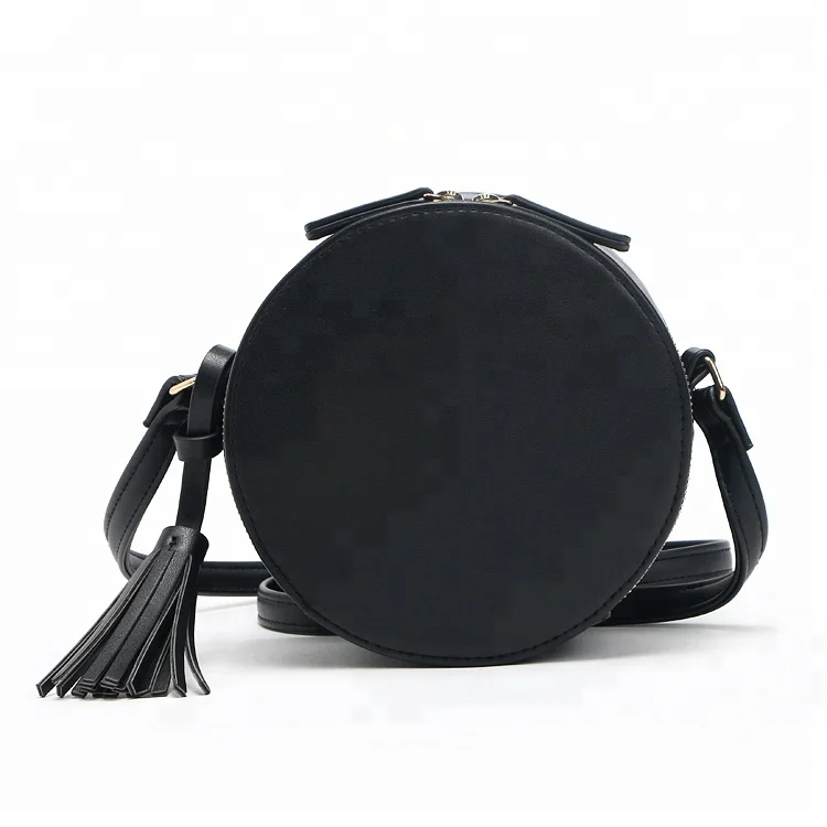 High Quality Lady Black PU Leather Crossbody Handbags Round Clutch Woman Bags, Black shoulder bag
High Quality Lady Black PU Leather Crossbody Handbags Round Clutch Woman Bags, Black shoulder bag