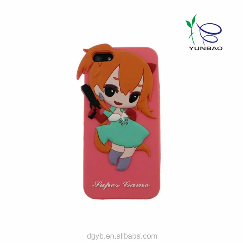 2016 new arrival silicone phone back cover for girls