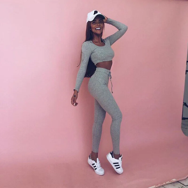 2 piece set women suit for fitness workout crop top legging set female sweatshirt sweatpants tracksuit two piece set, White;color can be customized
2 piece set women suit for fitness workout crop top legging set female sweatshirt sweatpants tracksuit two piece set, White;color can be customized