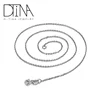 DTINA SY5 O-Shaped Chain Silver Necklace 925 Sterling Silver Chain with Pendant