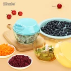 Mini Manual handheld multi-functional professional plastic baby food mixer processor swift chopper blender kitchen tools
