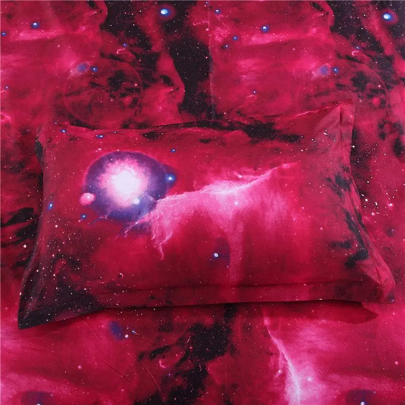 3D Bedding Set Universe Outer Space Themed ,100% polyester 3D print bedspreads Duvet cover & pillow case queen full size