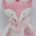 Doll Cute Stuffed Animal Plush Toy Ballerina Doll With Tutu Dress Fox Toy OEM Custom Name Pink Skirt Plush Fox