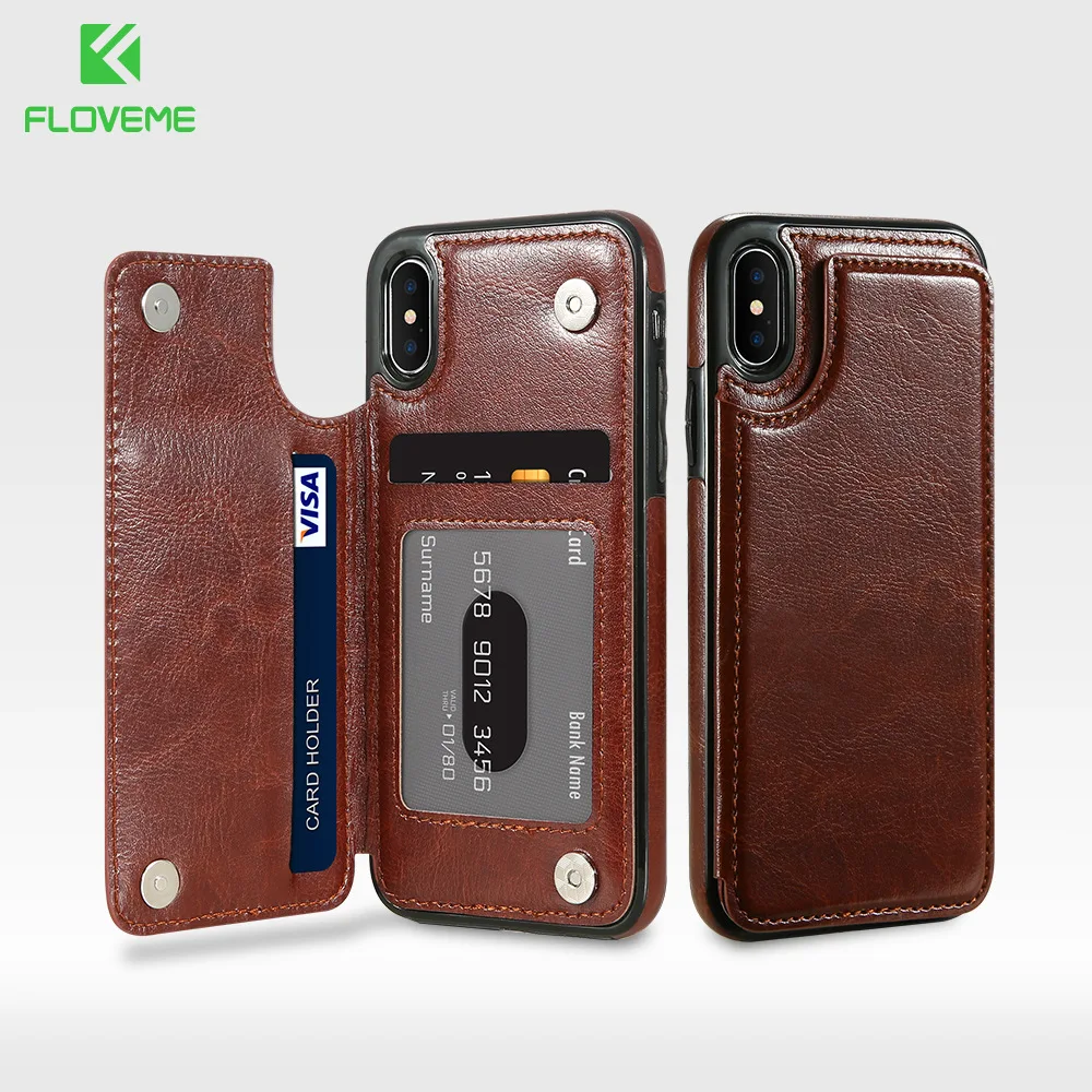 Floveme ID Credit Bank Card Flip Cover Leather Wallet Phone Case for iphone X XR XS MAX 8 7 plus for samsung S10 S9 plus note 9, Black/bule/white/brown/red/rose red
Floveme ID Credit Bank Card Flip Cover Leather Wallet Phone Case for iphone X XR XS MAX 8 7 plus for samsung S10 S9 plus note 9, Black/bule/white/brown/red/rose red