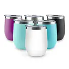 2020 trends custom logo 12oz double wall stainless steel vacuum insulated reusable beer wine coffee tumbler cups