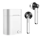 Custom printed earphones mini double earbuds TWS true stereo wireless headphone blue tooth wireless earphone V5.0