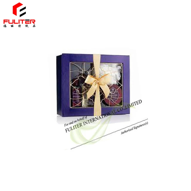 recycled gift box custom for natural cosmetic packaging