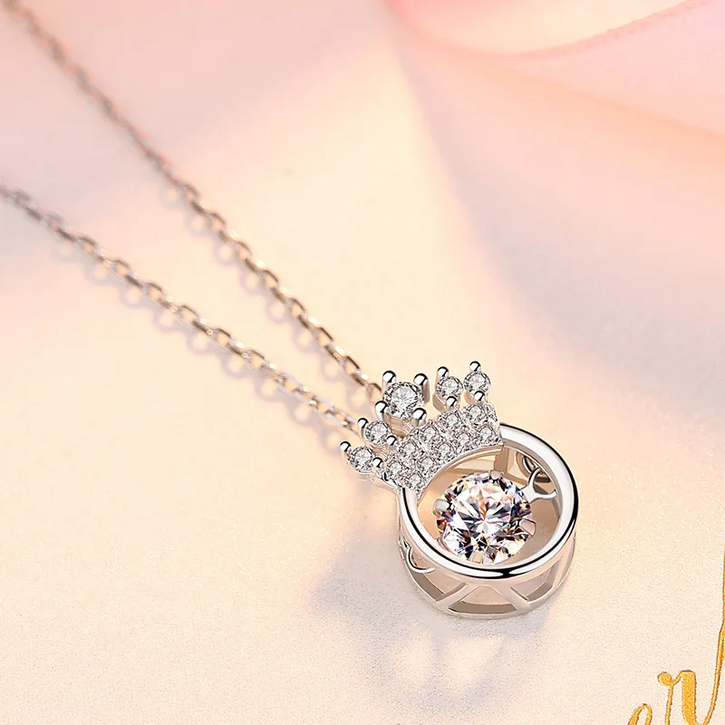 Hot Sales Jewelry Sterling Silver 925 Adjustable Crown Stone Sparkling Dance Pendant Queen Necklace
Hot Sales Jewelry Sterling Silver 925 Adjustable Crown Stone Sparkling Dance Pendant Queen Necklace