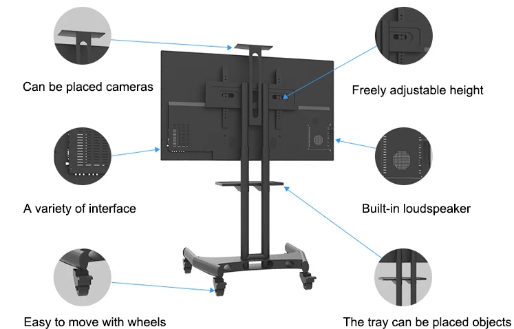 touchdcreen lcd interactive whiteboard classroon and meeting room use