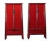 chinese used bedroom furniture antique red noodles cabinet wardrobe