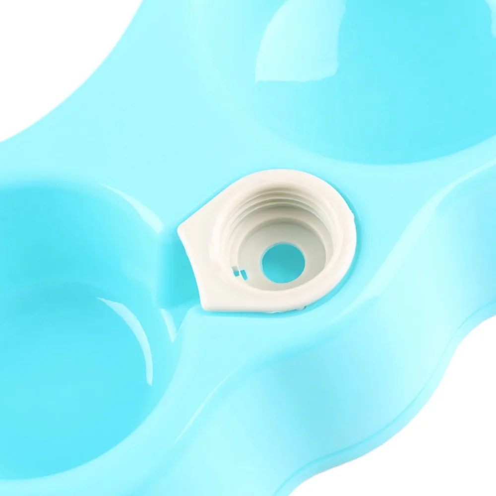 New Pet Dog Cat Puppy Automatic Water Dispenser Food Dish Bowl Feeder Skid 2 bowls Dog Supplies Fountains