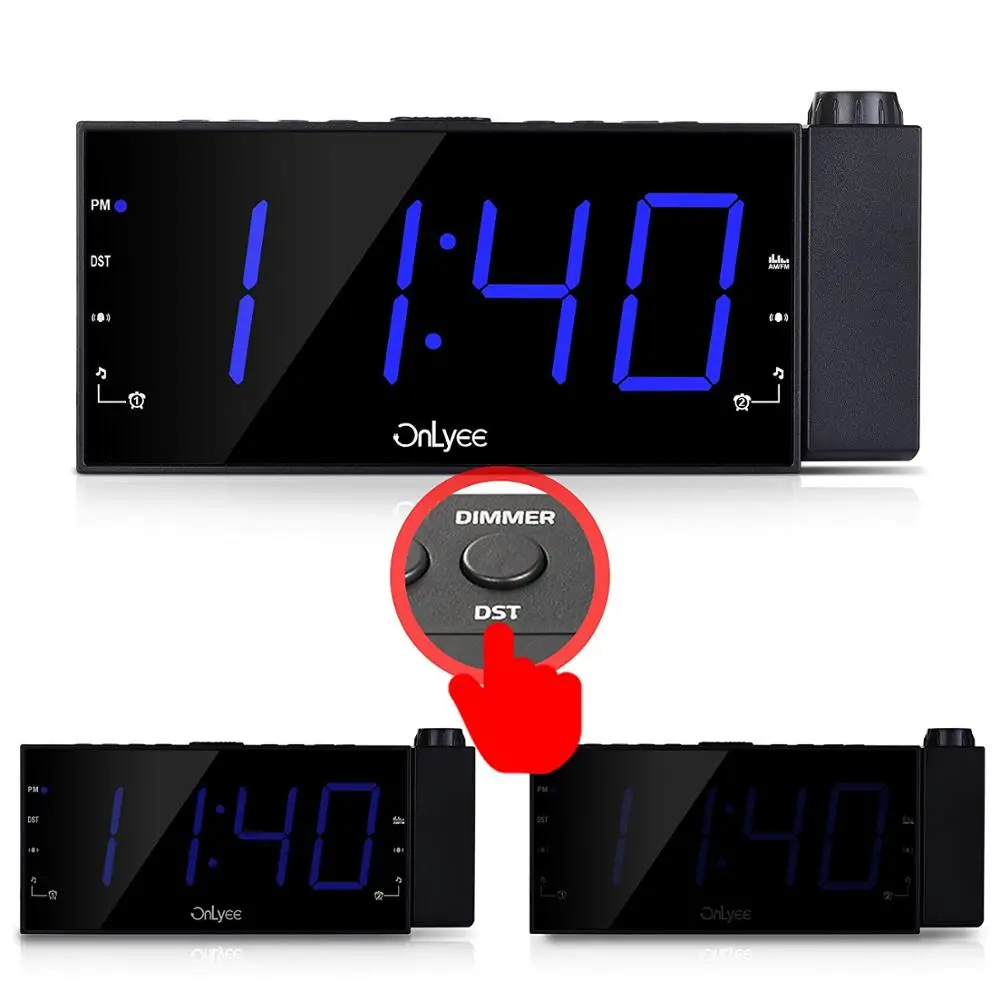 Newest Project Table Alarm Quartz Clock digital multi-functional home office creative electronic intelligent projection clock
Newest Project Table Alarm Quartz Clock digital multi-functional home office creative electronic intelligent projection clock