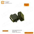 4pin dip deep pcb 2.0 a type female ip-x8 waterproof usb connector