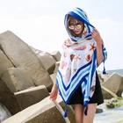 Customized New Designs Printed All Season Plain Cotton And Linen Long Scarf Shawl