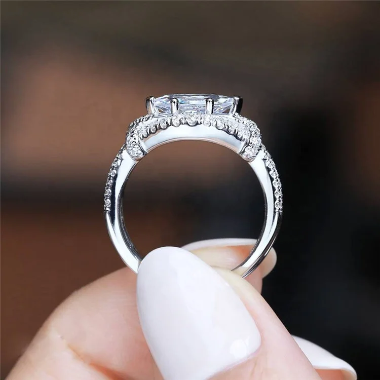 New Design Fashion Jewelry Luxury Women Engagement Ring Silver Color 5A Zircon Wedding Jewelry Rings
New Design Fashion Jewelry Luxury Women Engagement Ring Silver Color 5A Zircon Wedding Jewelry Rings