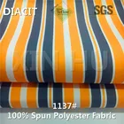 SGS certificated reasonable price durable stripe polyester waterproof awning fabric for outdoor