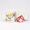 11oz straight-body sublimation coffee ceramic mug porcelain mugs with any custom logo made in China zibo