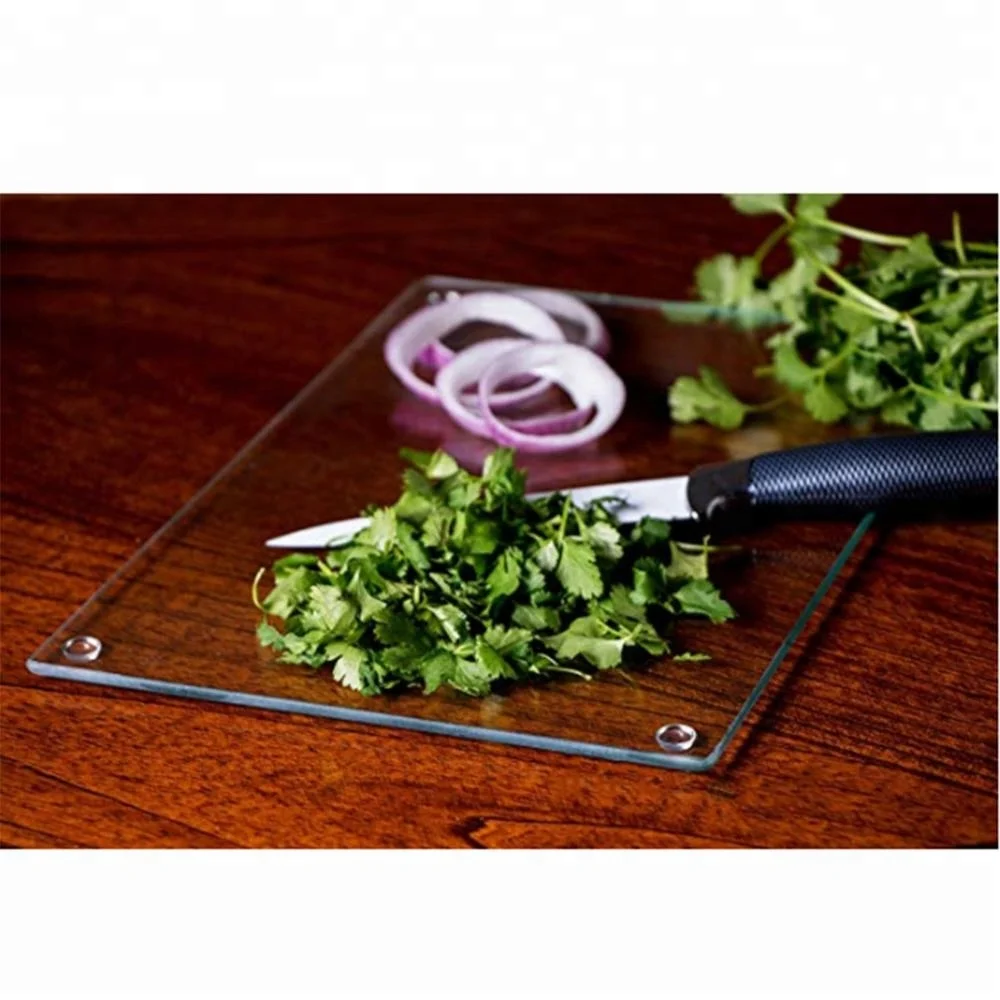 Rectangle Glass Cutting Board For Thermal Transfer Non Slip Glass