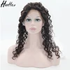 Untreated 100% brazilian human virgin hair 360 lace wig water wave human hair wig