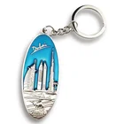 Personalized dubai country souvenir surfboard keychain for promotional gifts