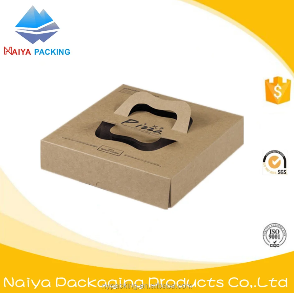 custom print pizza packaging box for delivery with custom logo