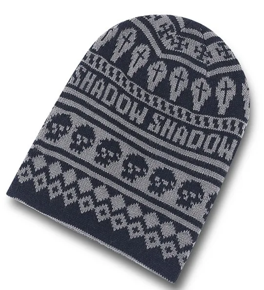Fashion Winter hat custom leather patch beanies.JPG