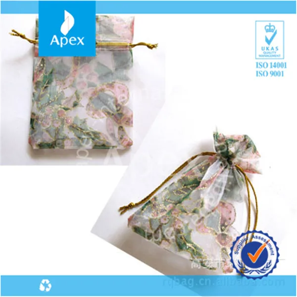 classical drawstring organza gift bags