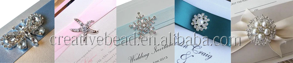 brooch for invitaiton card