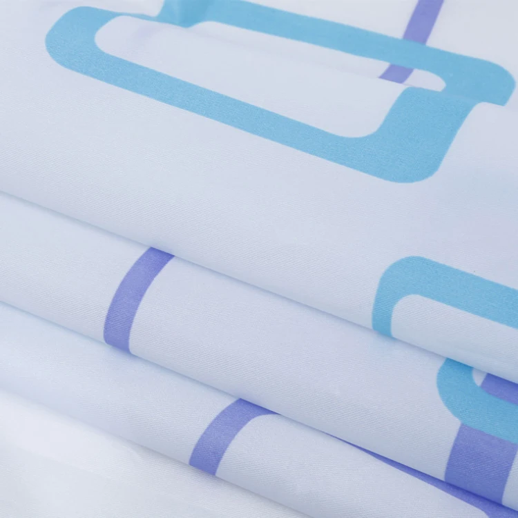 Fashionable high-end water proof polyester shower curtain