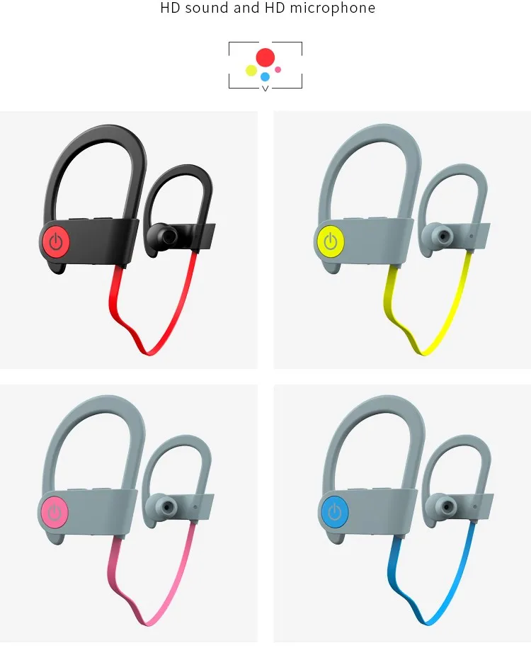 Phone accessories running sport stereo wireless in ear bluetooth earphone