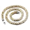 Wholesale gold mens stainless steel large chain link necklace