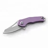 Wholesale 2018 New Design purpled handle smallest wallet pocket knife